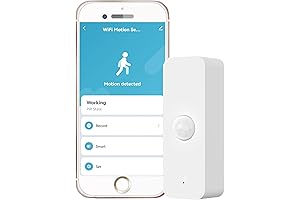 Smart WiFi PIR Motion Sensor: Monitor Your Home Remotely with Motion Detection,...