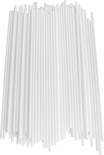 Cake Pop Sticks yyangz 200 palitos de piruleta blancos de 8 pulgadas para piruletas, galletas, dulces, postres, palitos de golosinas
