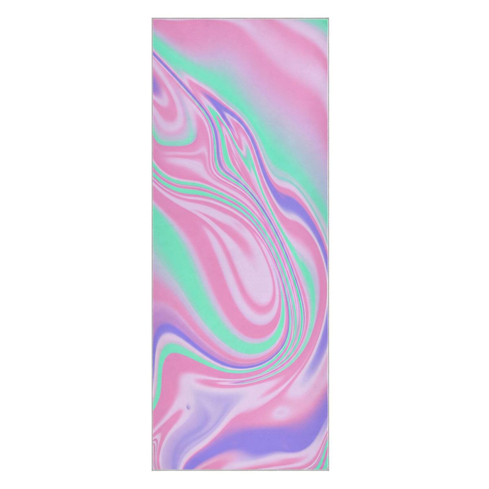 BURSTDDY Marble Hot Yoga Towel Absorbent Non Slip Yoga Mat Towel
