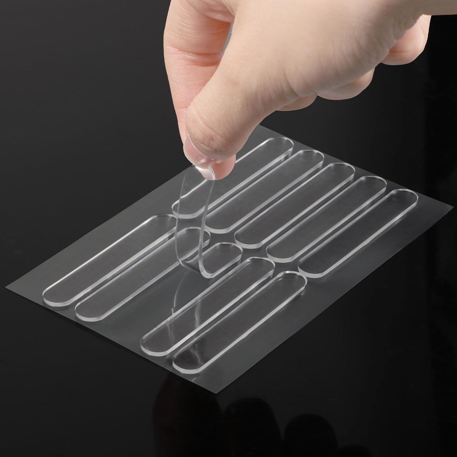 36 PCS Cabinet Door Bumpers Wall Bumpers to Protect Cabinet Stoppers Rubber Walls Door Wall Protector Self Adhesive Clear Walls Protector for Home Office Furniture