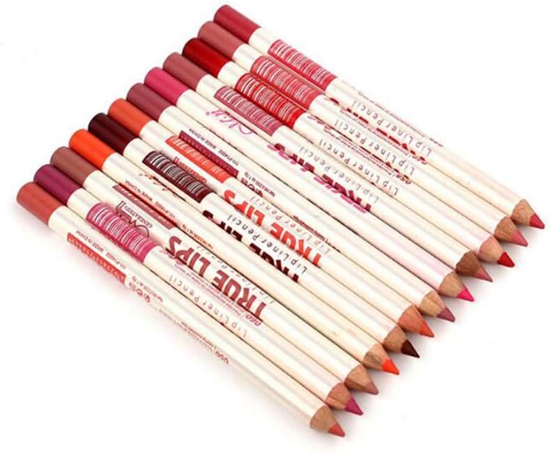 1Pack Matte Lip Liner Pencil Set 12 Assorted Colors Natural Lip Makeup High Pigmented Pencils Waterproof And Long Lasting Velvet Lip Liners For Sexy Lips Makeup, lip liner set waterproof