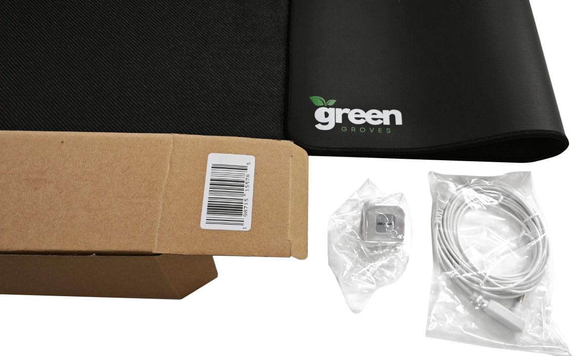 Grounding Mat Earthing UK 20x47 Inch Earthing Mat Grounding Sheet for Improved Sleep, Reduced Anxiety, Pain, Inflammation, Headache Relief, Multi Purpose Use,Feet, Mouse,Yoga, with UK Cord & Adapter