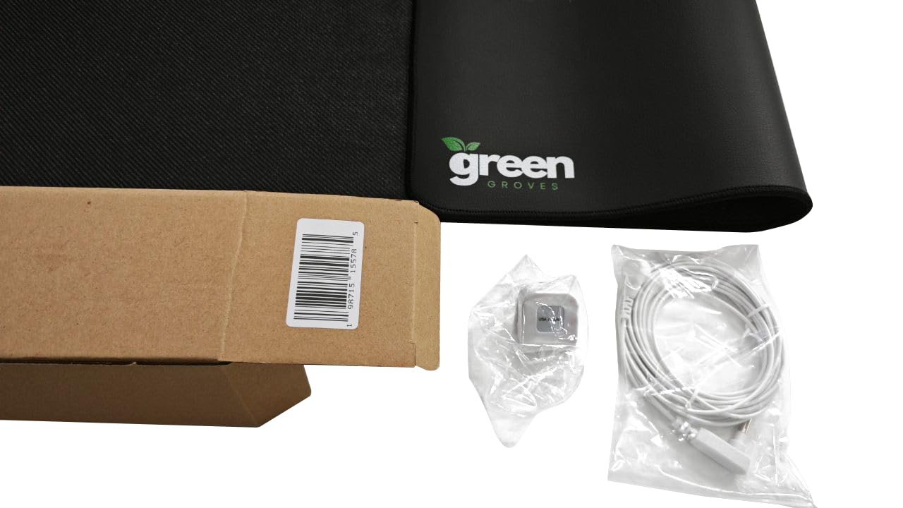 Grounding Mat Earthing UK 20x47 Inch Earthing Mat Grounding Sheet for Improved Sleep, Reduced Anxiety, Pain, Inflammation, Headache Relief, Multi Purpose Use,Feet, Mouse,Yoga, with UK Cord & Adapter