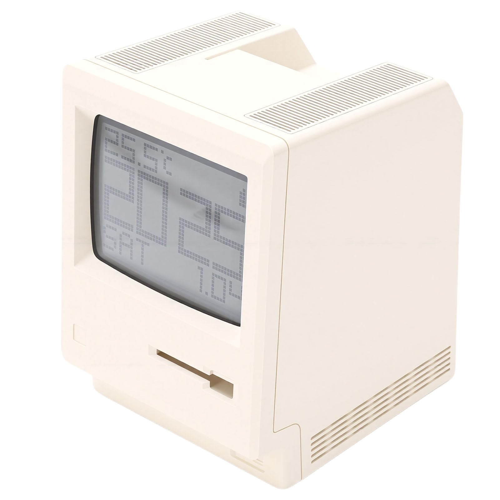 Zunate Reloj Despertador de Píxeles con Apariencia Retro, Ideal para Dormitorios y Espacios de Estudio, Visualización de Hora, Fecha y Semana para Fácil Acceso