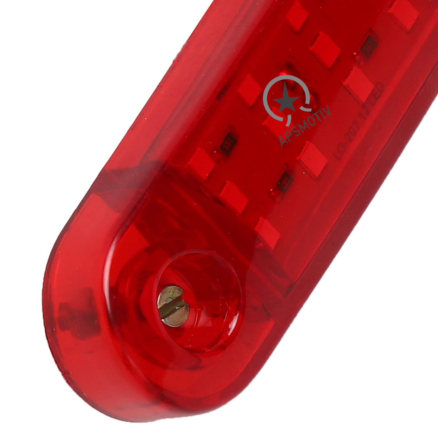 APSMOTIV 10PCS LED Side Marker Lights, 12V Waterproof Trailer Marker Light Red Universal Clearance Lights Surface Mount for Trucks Trailer RV Camper Boat Marine - Image 5 thumbnail