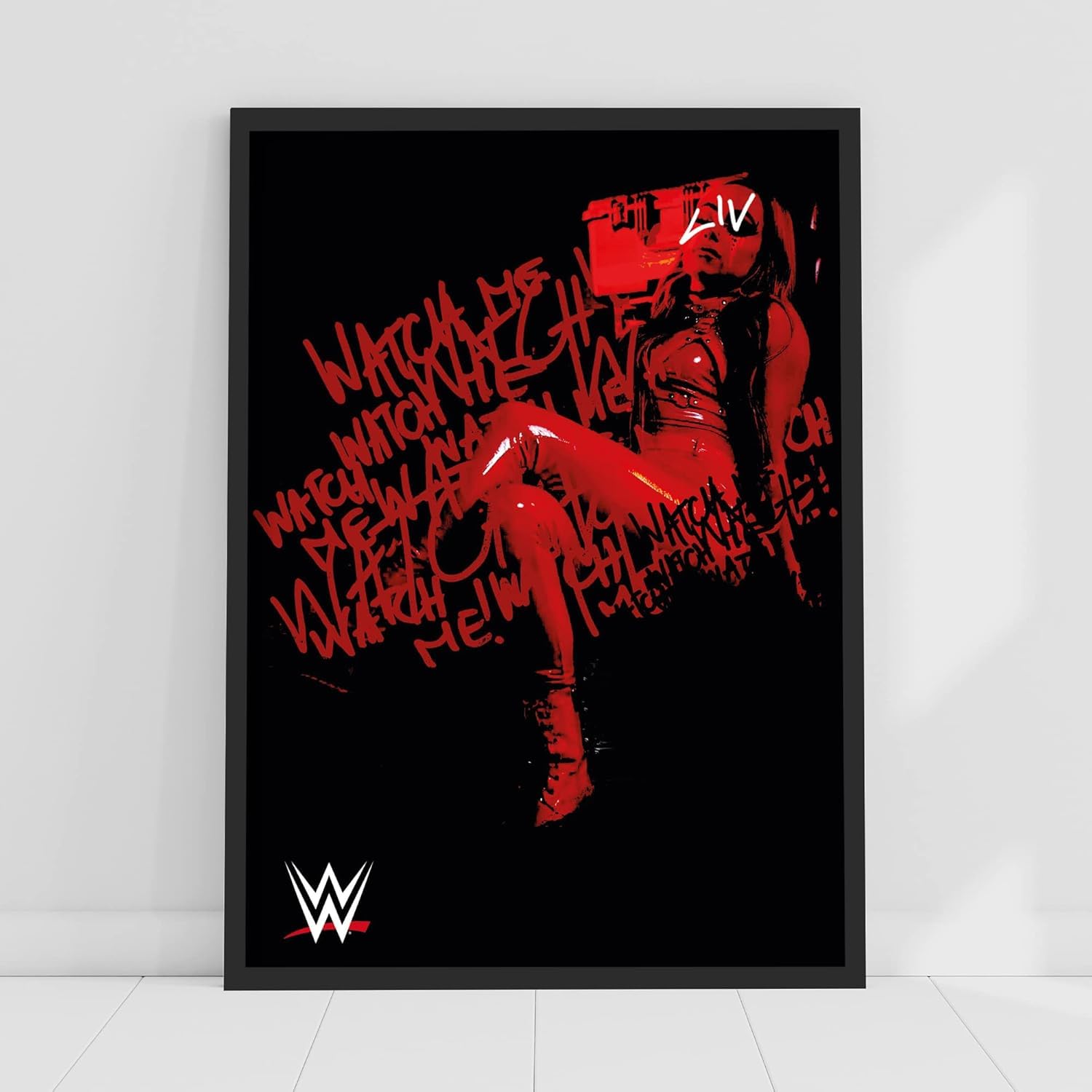 Themed WWE Print - Liv Morgan Graphic Poster Wrestling Wall Art (A4-21cm x 29.7cm)