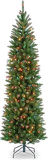 National Slim Pre-Lit Multicolor Fir Tree
