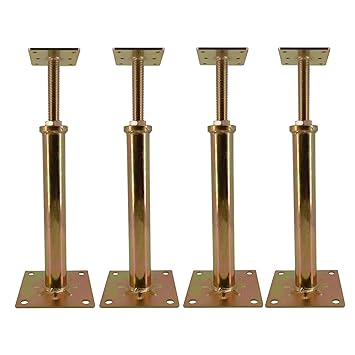 ASTAMOTOR 4 PCS House Floor Jacks Post Pole for Leveling, 12
