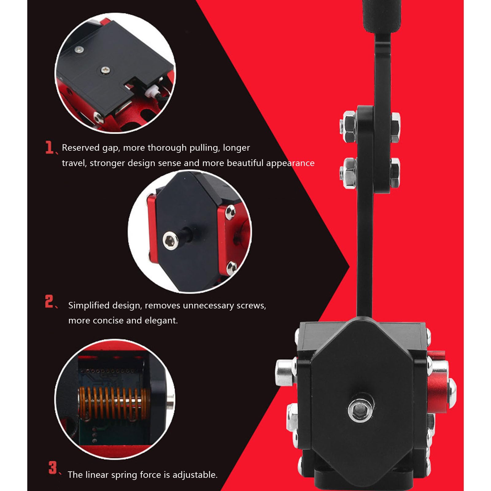 Vierte Generation Rennspiel Handbremssimulator mit modularem Design Professionelle E Sports Racers Linear Control Handbremse