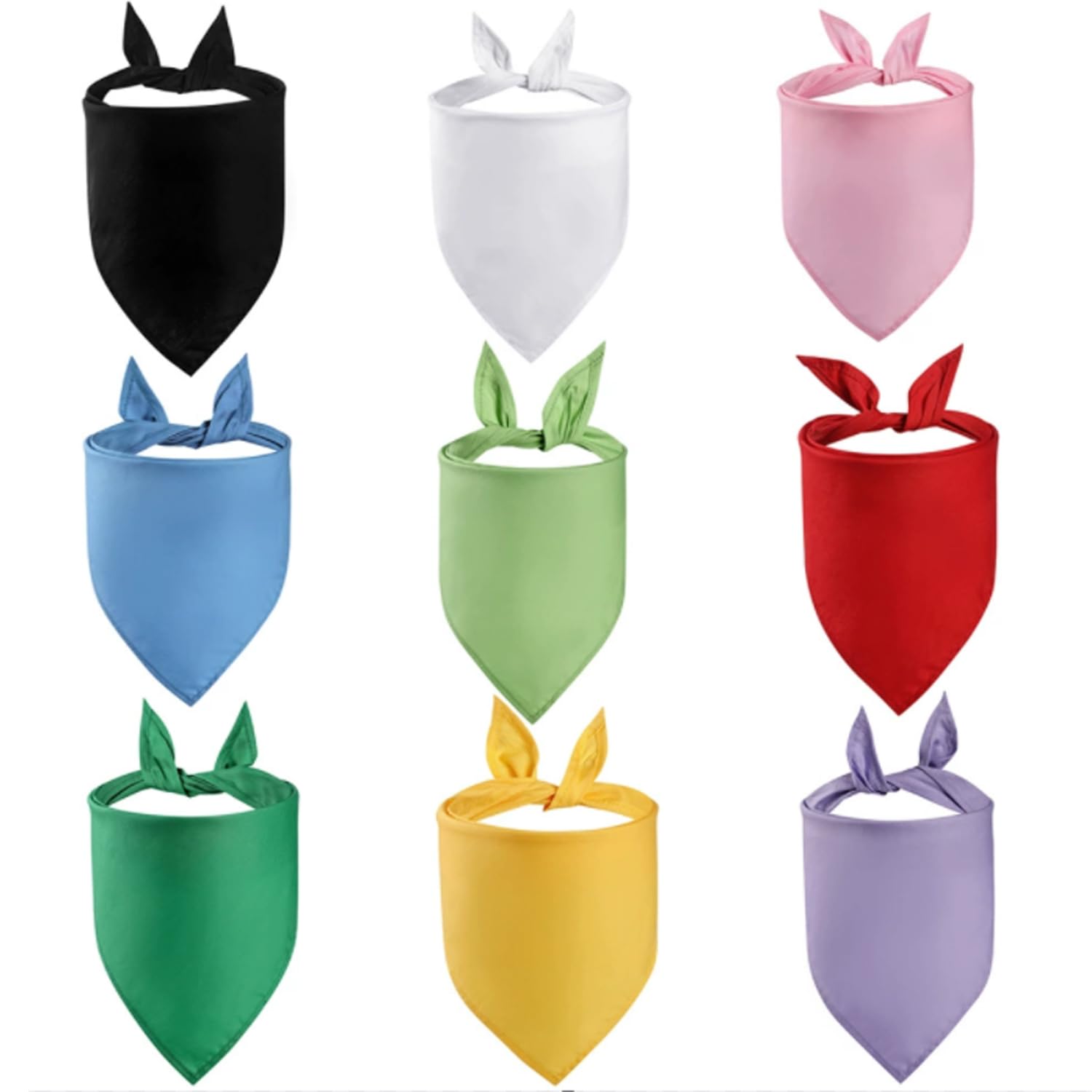 Custom Dog Bandana Customizable Triangle Neck Scarf with (Light Green)