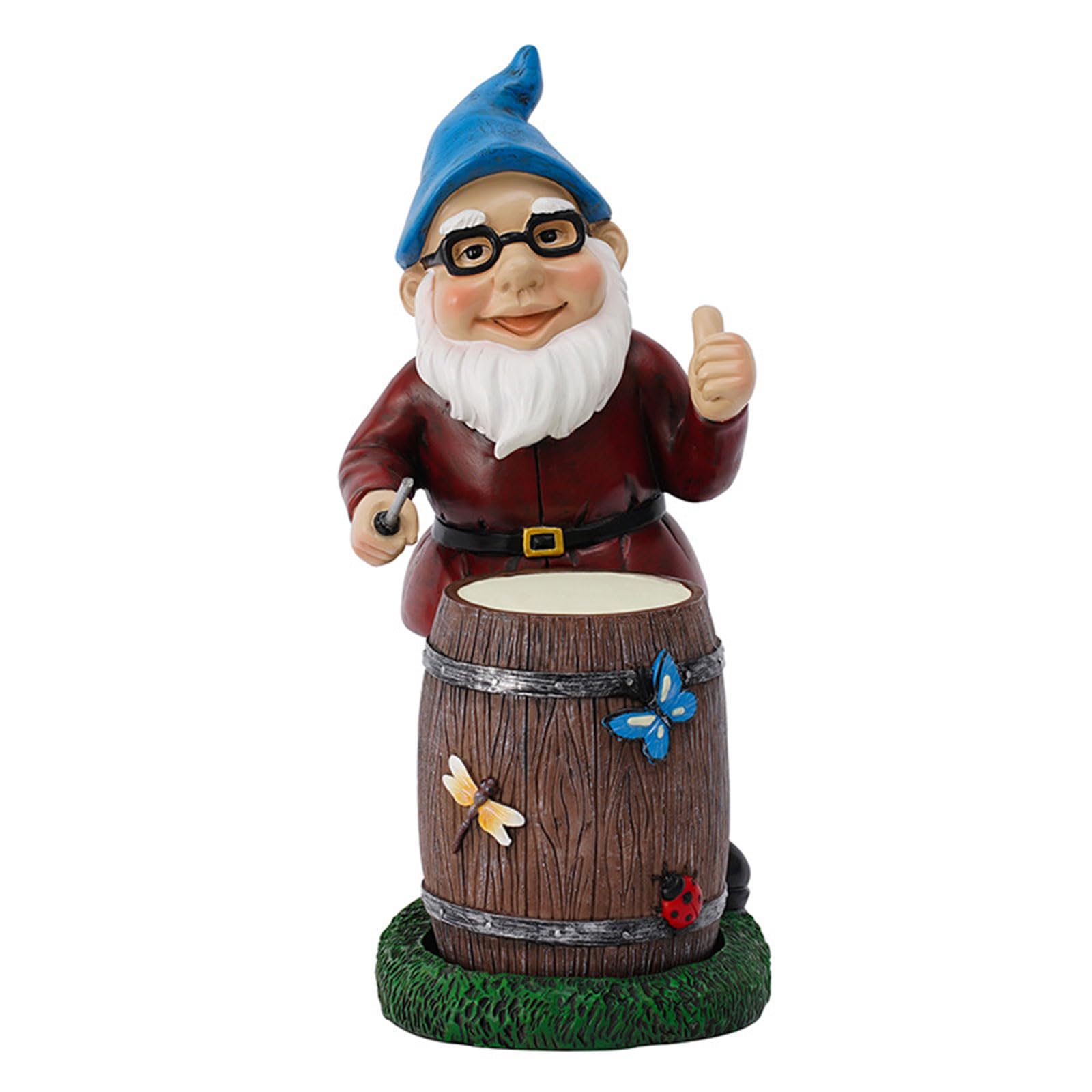 Tamburo Battendo Ornamenti Nani Decorazione Giardino Compleanno Resina Nani Statua Nani Figurine Resina