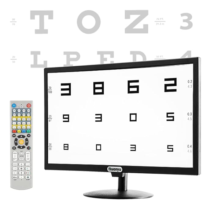 Buy 19inch LCD Optical Digital Visual Acuity Chart Eye Charts Optometry Tester Projector Online