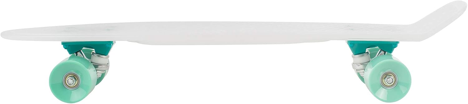Retrospec Ten Toes Quip Complete Skateboard 22.5" Classic Plastic Mini Cruiser Skateboards.