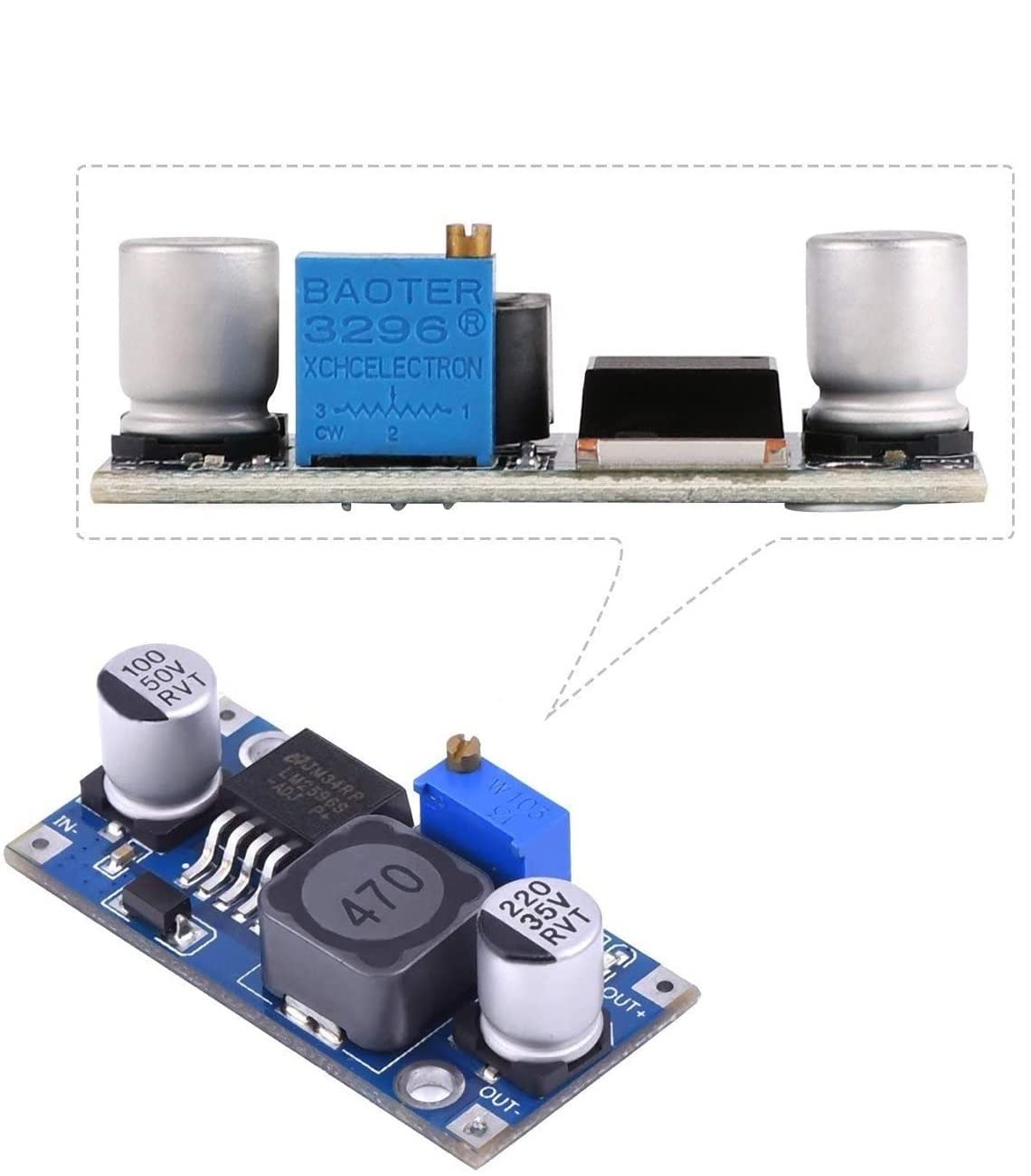 ATEC - 3 x DC/DC Step Down Converter IN:4-35V OUT:1,23-30V [3A Max] (LM-2596-S (3Pz))