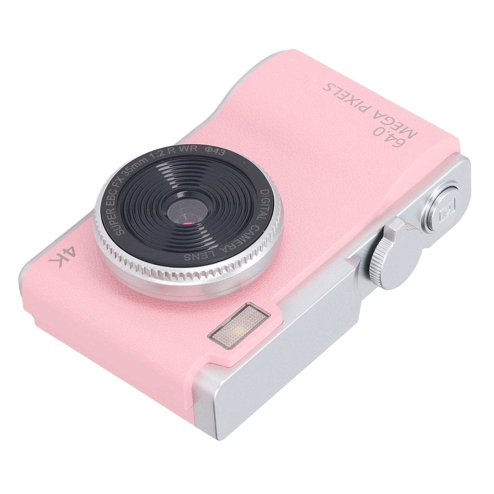 Appareil Photo Numérique 48mp 1080P, Zoom Numérique 16X, écran HD 2.4 Pouces, Double Objectif Avant et Arrière, Point de Charge de Type C, Caméra de Prise de Vue (Pink)