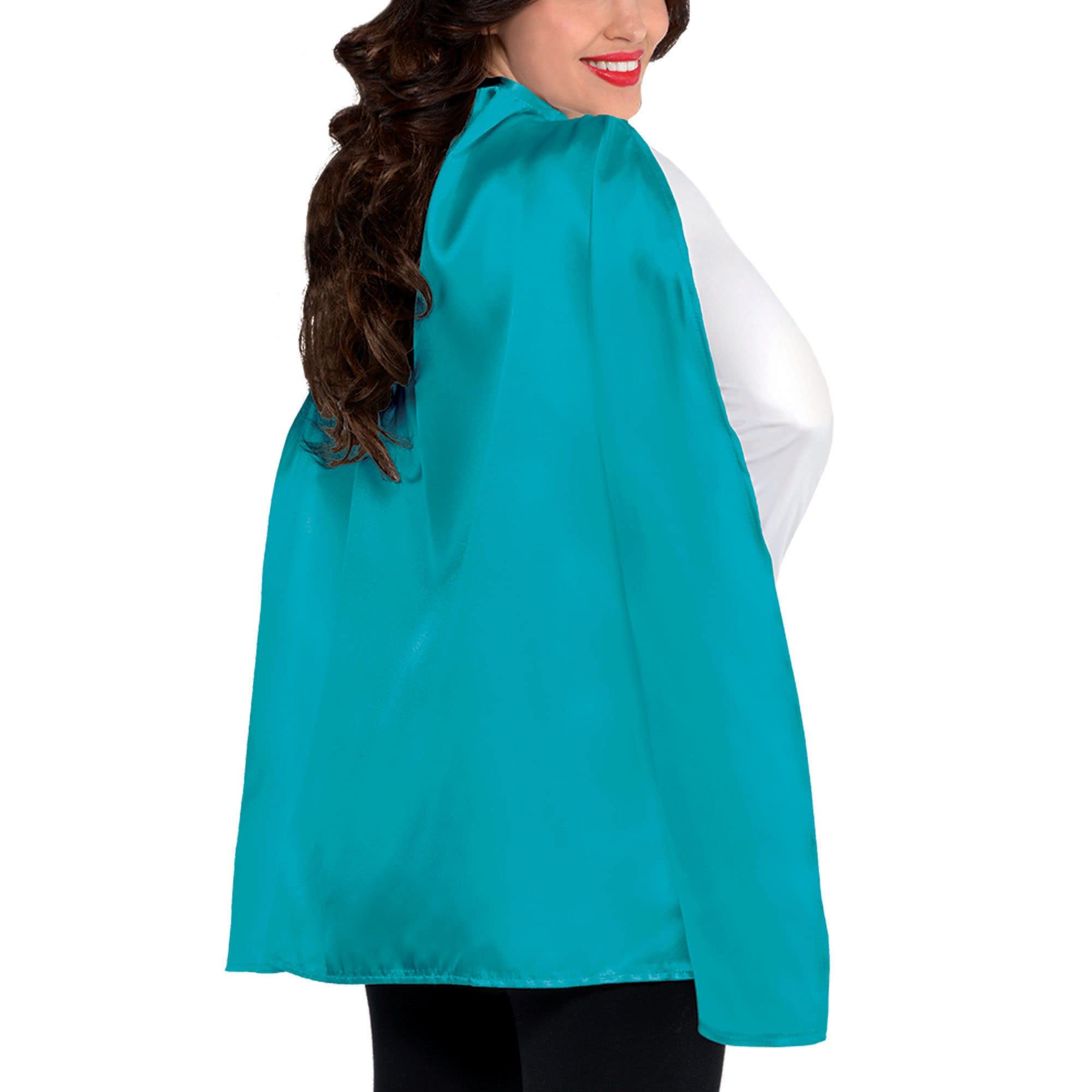 Amazon.com: Super Hero Cape Costume - One Size, Turquoise, 1 Pc :  Everything Else
