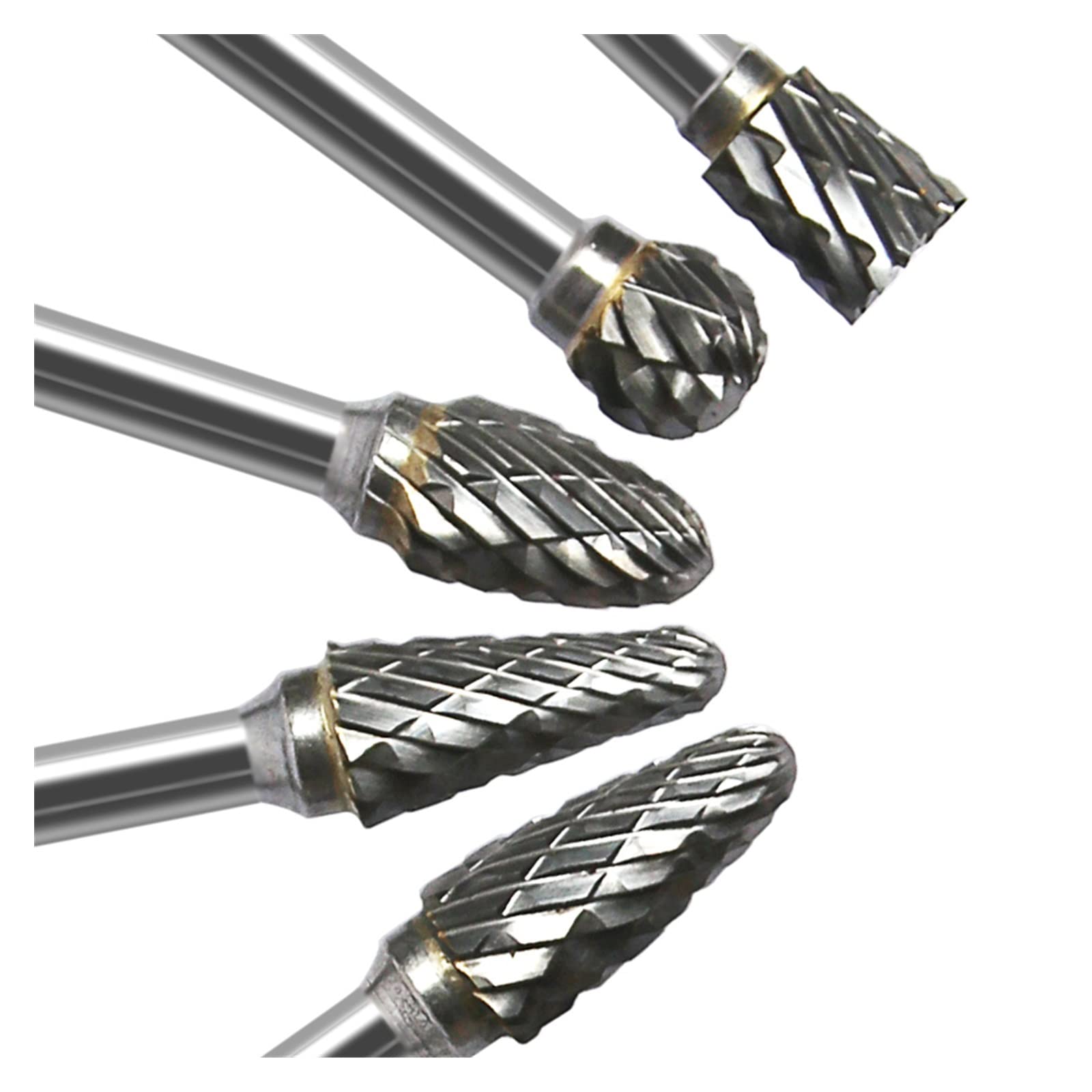 ZZSRJ Juego de Brocas cónicas de Acero de 10 Piezas de 1/8", Brocas de Diamante de 10 mm (Color : Silver, Size : 10mm)