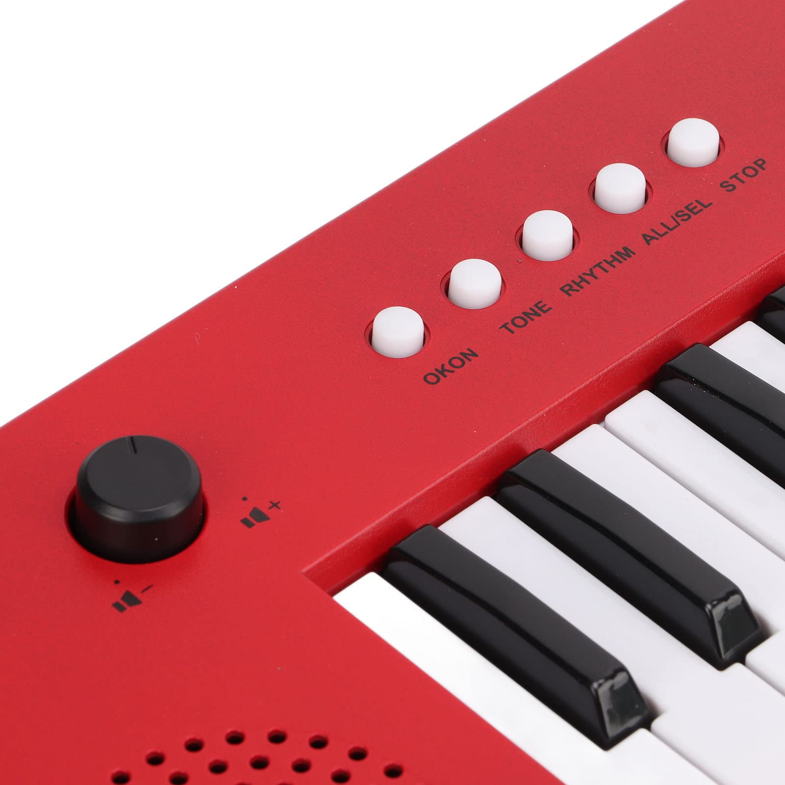 Teclado de 37 Teclas Piano Guitarra Portátil órgano Electrónico Mini Keytar Instrumento Musical Educativo para Principiantes (BF-3755 rojo)