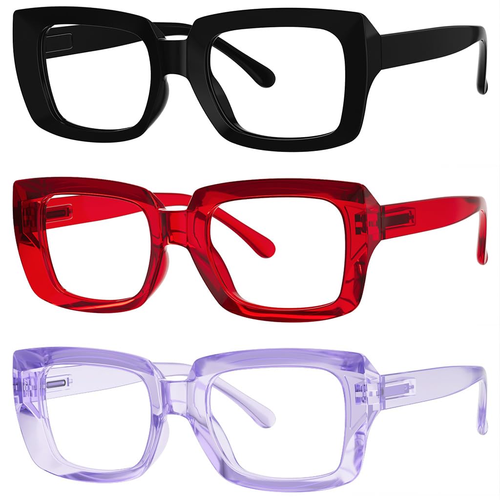 Eyekepper Reading Glasses for Women, 0.75 Readers, 3 Pack Stylish Cheaters