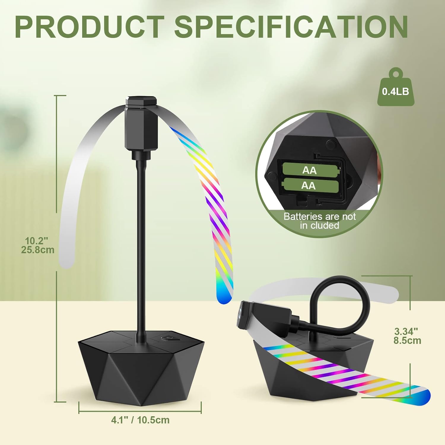 Grete Gotye 8 Pack Fly Fans for Tables, Indoor Outdoor Food Fan Keep Flies Away