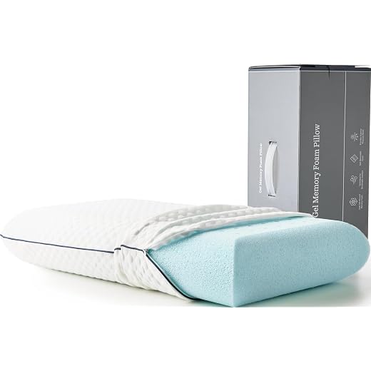 WEEKENDER Ventilated Gel Memory Foam Pillow - Washable Cover - Standard Size