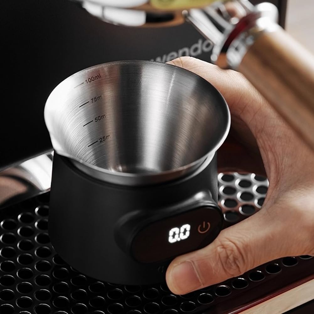 Kaffeewaage Anzeigeplatte Digitale Dosierbecher Shot-Becher Präzisionswaage Messbecher -Werkzeuge Espresso-Zubehör