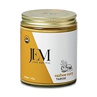 Vista 24 de JEM Organics Cashew Cardamom Sprouted Almond Nut Butter, Organic, All Natural,Gluten-Free, Vegan, Paleo, Keto Snack, 16 oz Jar, Single Pack