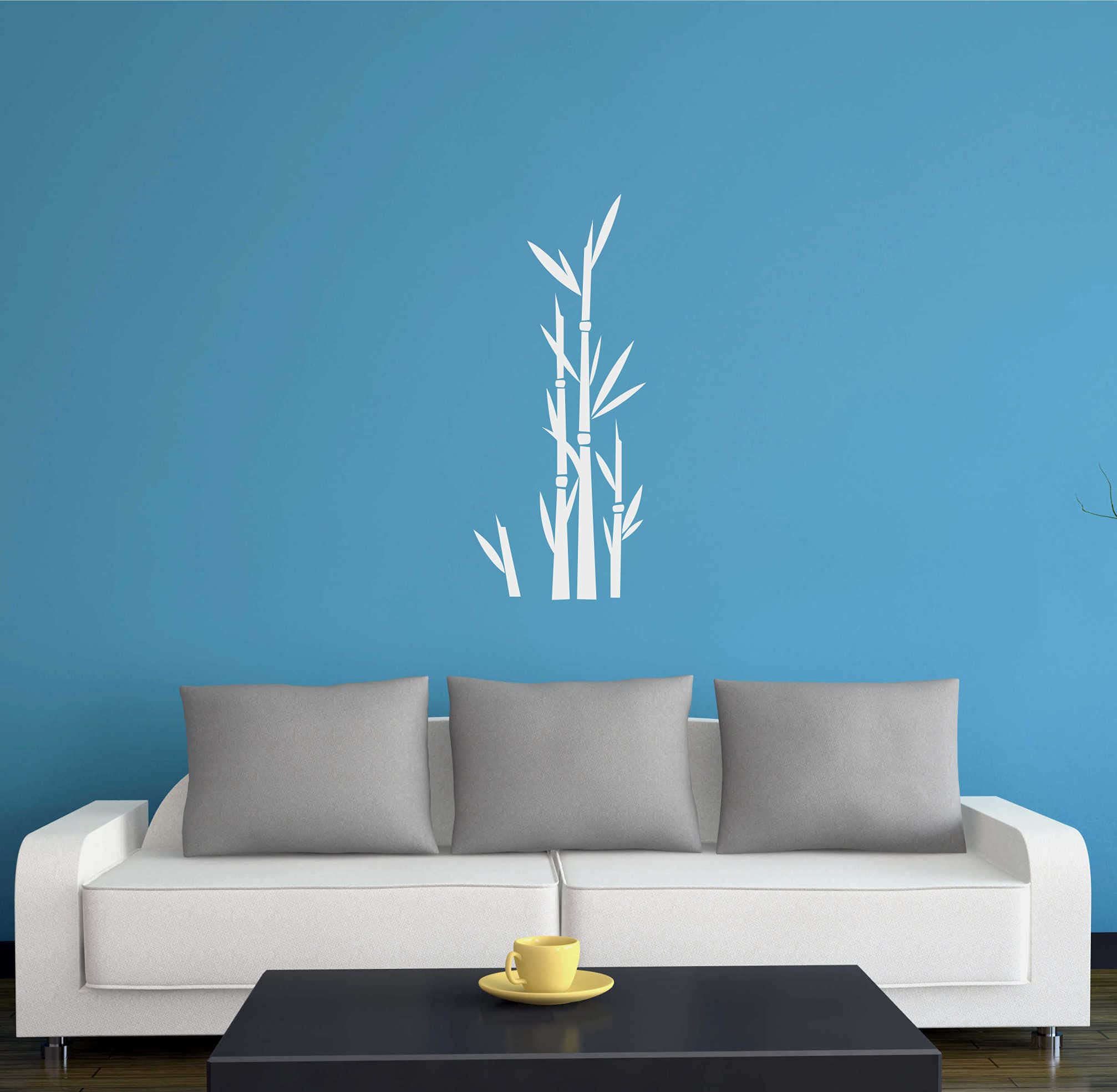 Wandtattoo Schilf Bambus Ranke, 96x74 Cm – Selbstklebend, Für Wohnzimmer, Kinderzimmer, Büro