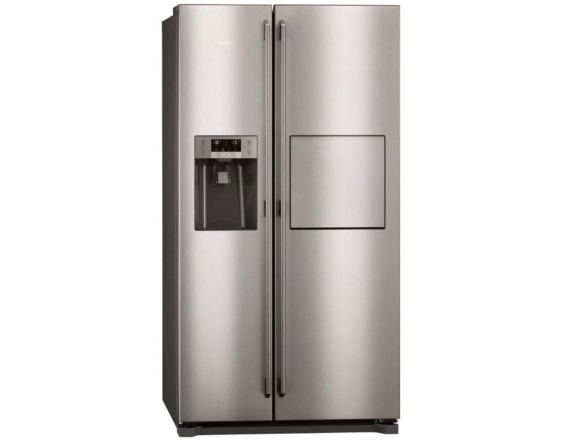 AEG Frigorifero Side by Side Grigio 608 litri A+