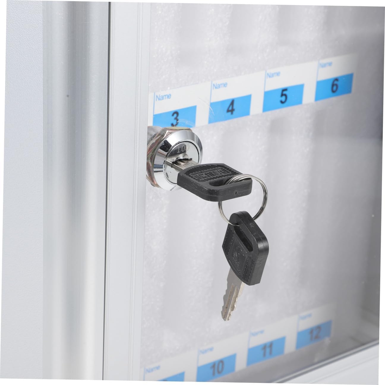 Cell Phone Storage Locker Cabinet 12-Slot Mobile Phone Organizer Box with Handle and Lock for Office, School, Meeting Room Security