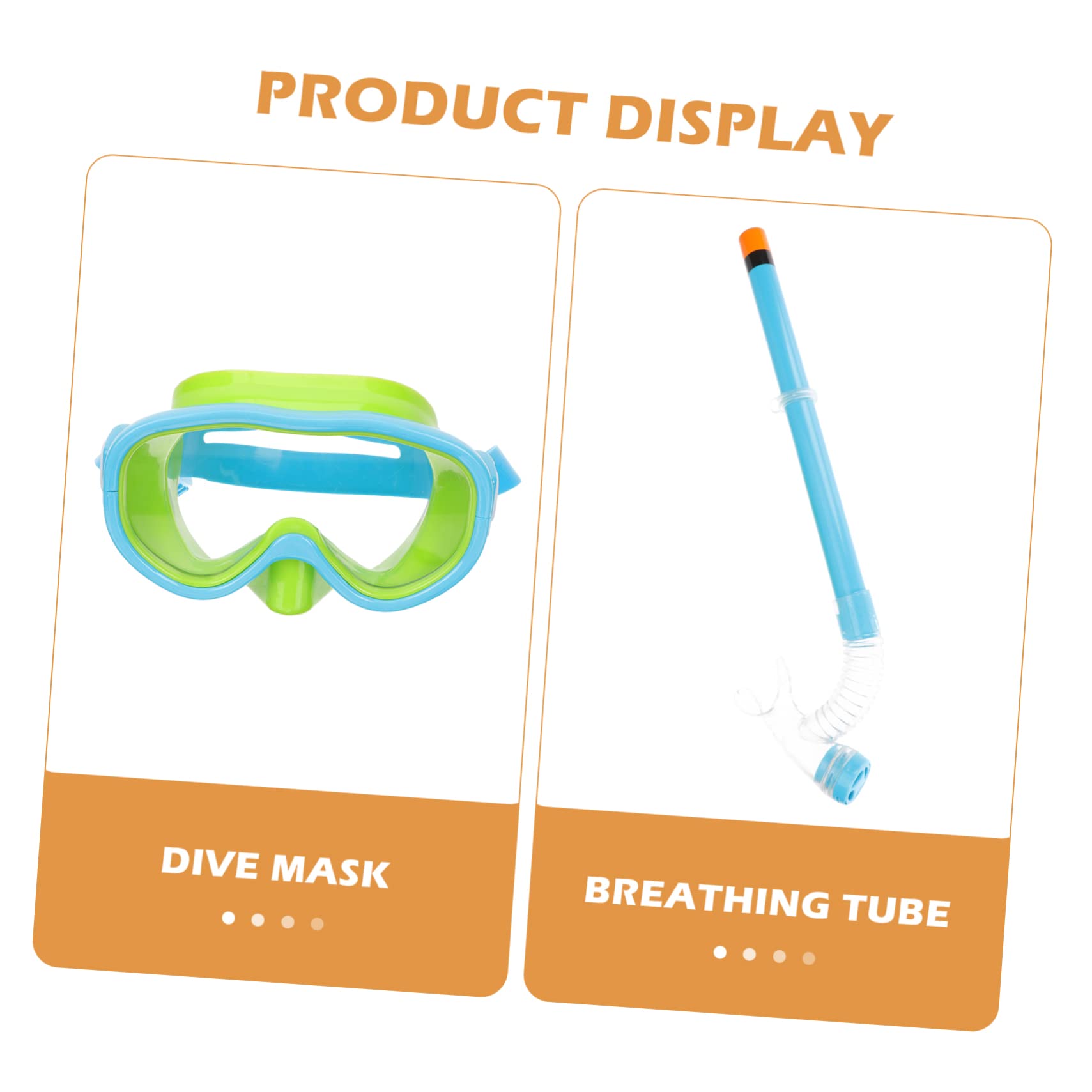 Toddmomy 2juegos De Buceo Infantil Tubo Set De Snorkeling para Equipamiento De Buceo Prueba De para Diversión y Piscina Diseño y