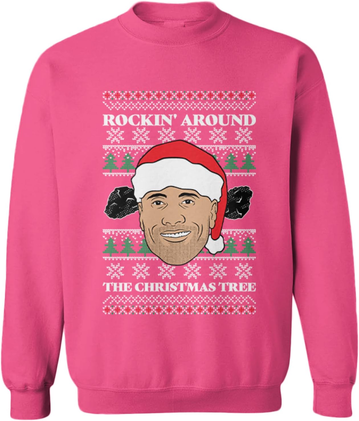 Haase Unlimited Rockin' Around The Christmas Tree - Ugly Toddler Fleece Crewneck Sweater