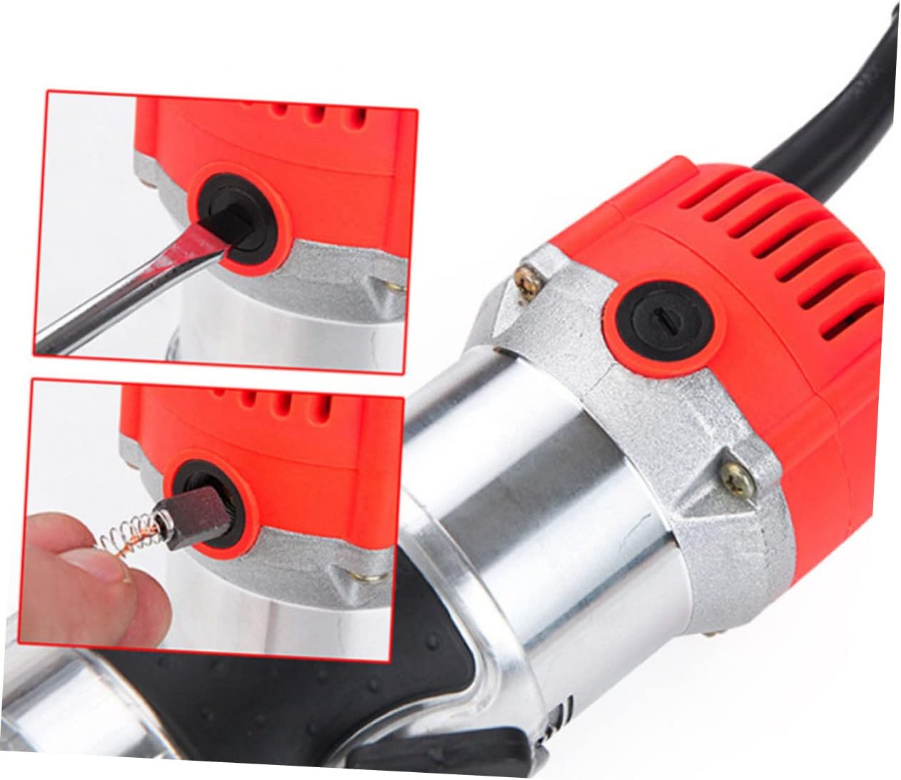 800w Wood Slotting Machine Electric Wood Router Trimming Tool for Accurate Grooving Durable and Shock-resistant for Woodworking Projects Us Plug