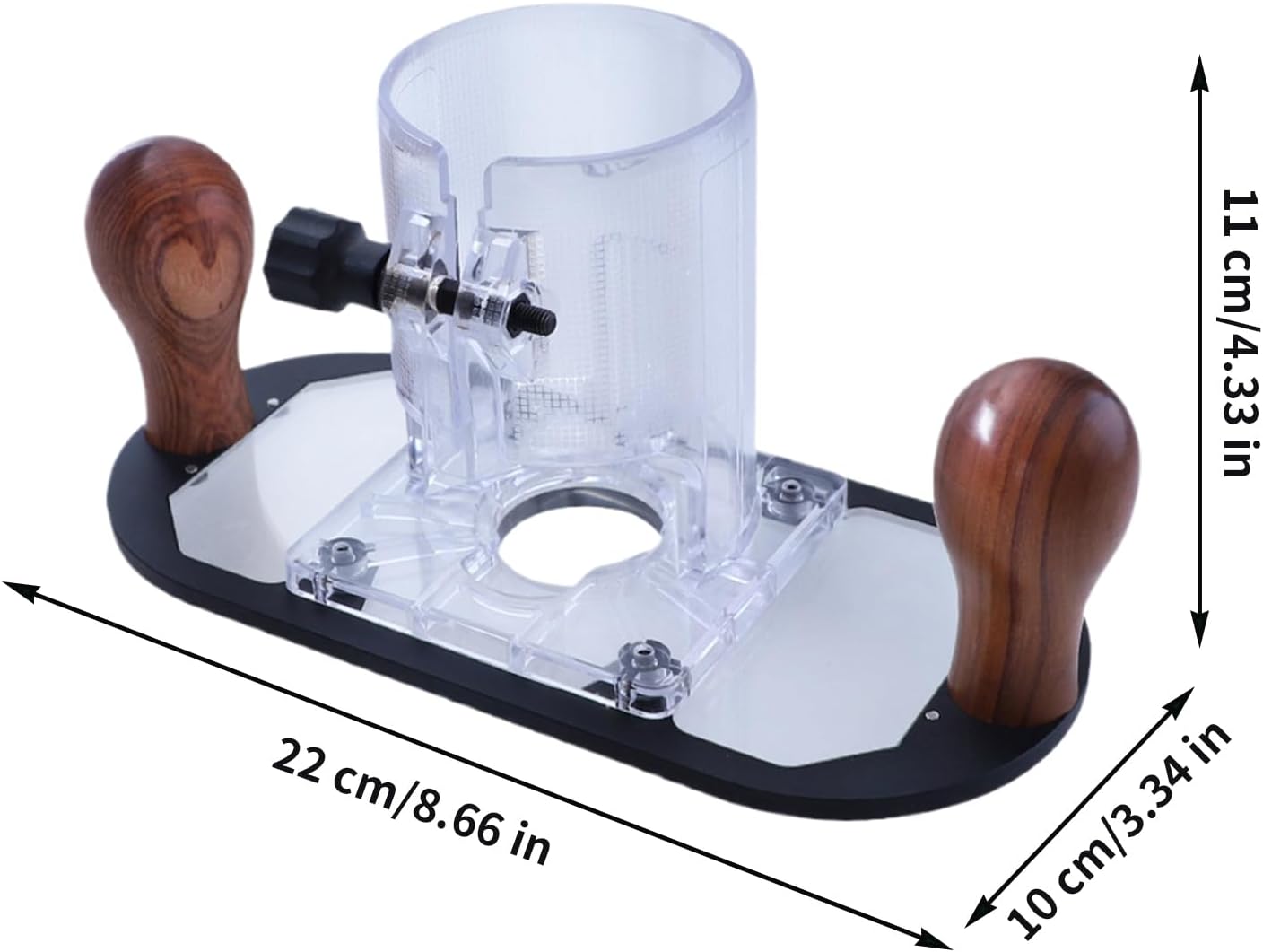 Router Base - Transparent Trimmer Tool, Precision Grooving Bit Holder, Durable Craft Engraving Accessory | Crafts Carving Stamping Lettering for Craft Carving Stamping Lettering