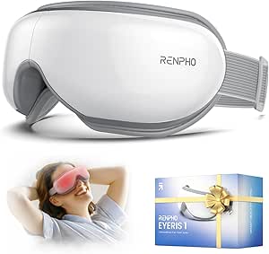 RENPHO Eyeris 1 - Eye Mask with Heat, Eye Mask with Bluetooth, Eye Care Device, Electric Eye Machine, Eye Relaxing Mask for Dry Eyes, Reduce Dark Circles, Eye Bags, Improve Sleep, Ideal Gifts
