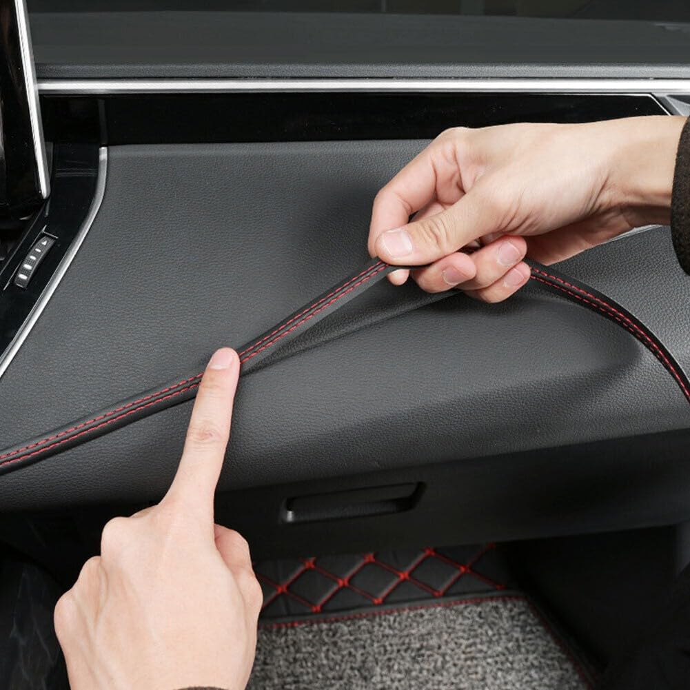 Striscia di rivestimento in pelle PU per auto, flessibile, per interni