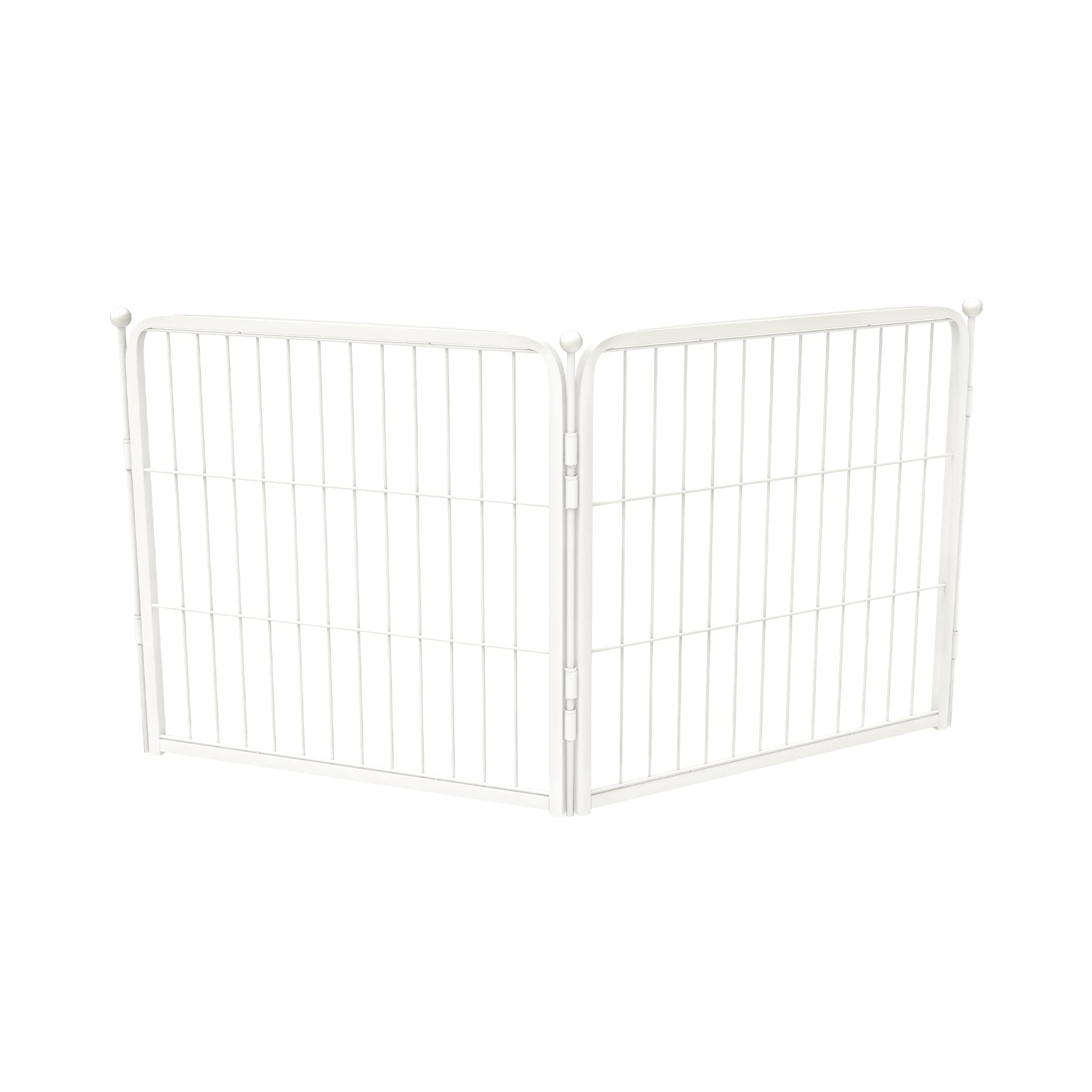 FXW HomePlus Dog Playpen Designed for Indoor Use, 2 Add-on Panels, 24" Height for Puppy and Small Dogs│Patent Pending