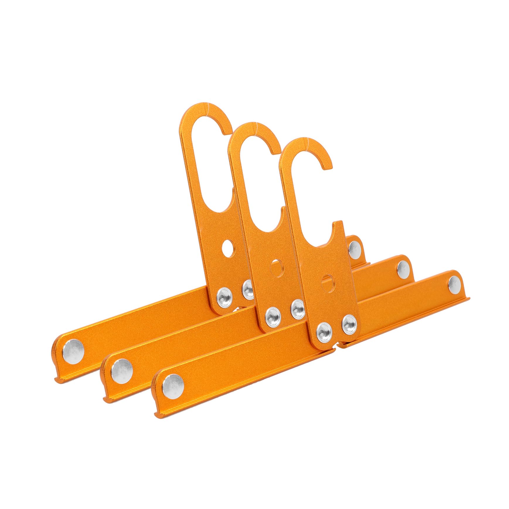 HOOTNEE 3pcs Travel Hanger Travel Coat Hangers Stable Wire Hangers Hangers Foldable Coat Hangers Hanger Stand Coat Hooks Wall Clothes Hanger Hangers Non Tripod Golden Stainless Steel