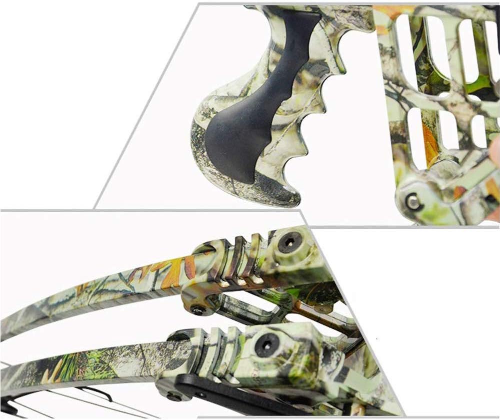 Archery Triangle Compound Bow 50lbs Hunting Triangle Bow Short Axis Right Hand Left Hand for Outdoor Hunting Competition Composite Bow