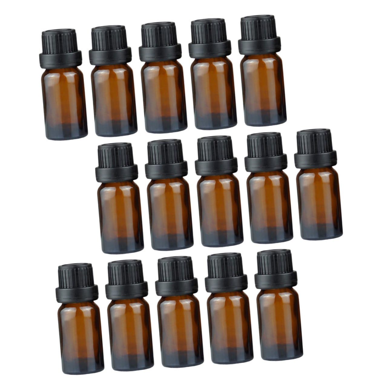 Alipis Braune Glasfläschchen Nachfüllbare Parfüm und Kosmetikflaschen 15 Ml 20 Stück Auslaufsicher und Einfach zu Transportieren für Ätherische Öle für Unterwegs