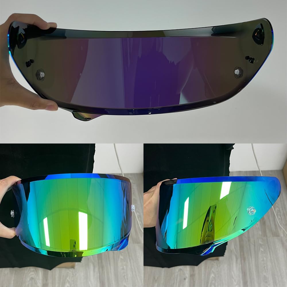 HJ-42 Helmet Visor Replacement.HJ-42 Helmet Face Shield UV Protection Compatible with HJC RPHA 12,RPHA 12N,RPHA 12 Carbon (Silver-Day Use Only)