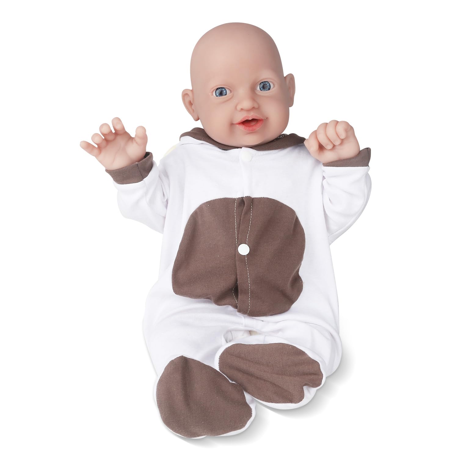 Vollence 23 inch Full Silicone Baby Dolls Realisitc, Not Vinyl Dolls, Cute Reborn Realisitc Silicone Dolls Lifelike Full Silicone Baby Child Gifts Children's Gifts - Girl