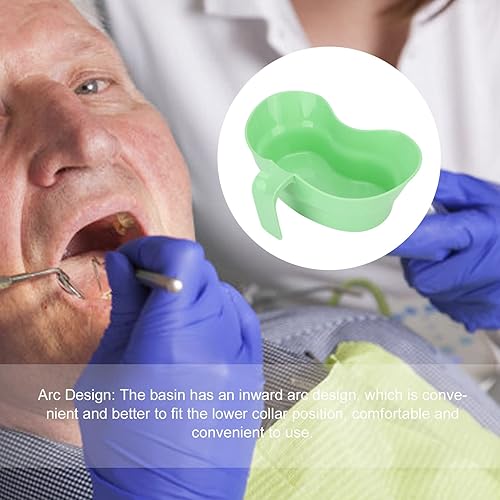 Miniatura 2 de ZJchao Taza de enjuague bucal para cama, cepillo para pacientes con lavabo, emesis de plástico con cepillo de dientes para cuidado bucal para