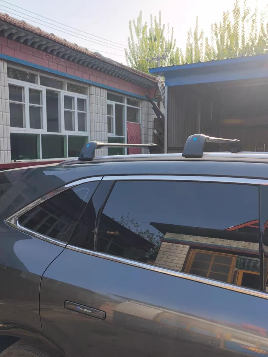 2PCS Aluminum Crossbar Cross Bar Fit for BMW X3 G45 2025 2026 Luggage Cargo Carrier Roof Rack Rails with Anti-Theft Locks Lockable (Black)