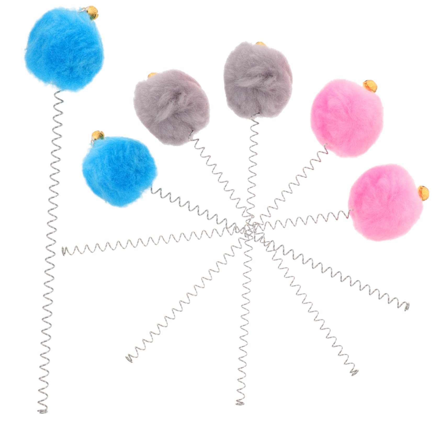 VANZACK 30 Teiliges Katzenspielzeug mit Saugnapf Federnde Katzenangel aus Robustem Material Interaktives Spielset für Katzen Fördert Bewegung und Stressabbau Buntes Design Blau