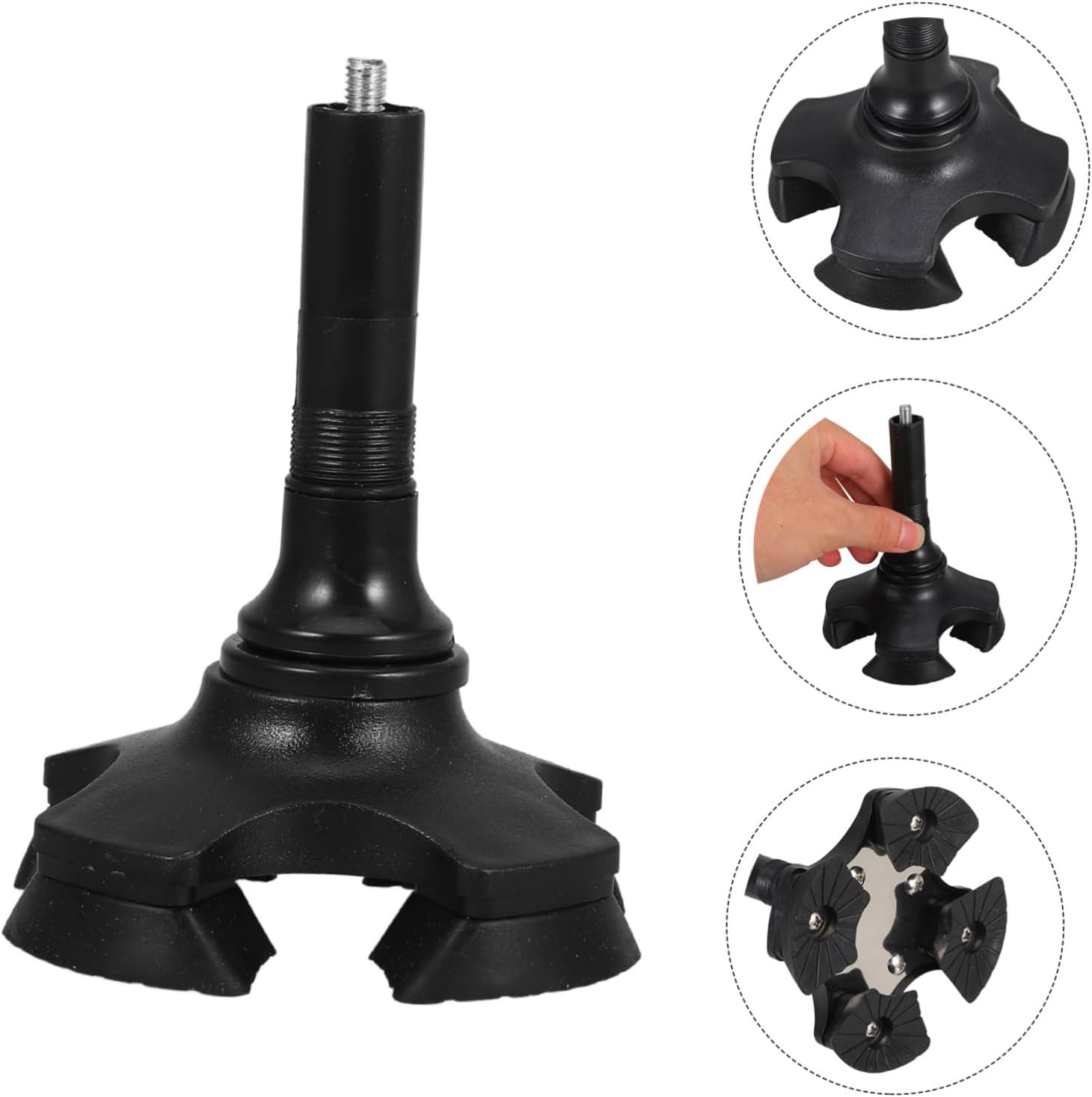 Trekking Pole Protector Tips - Crutch Replacement Foot Pads for Hiking and Walking Sticks Lightweight Stable and Outdoor Activities