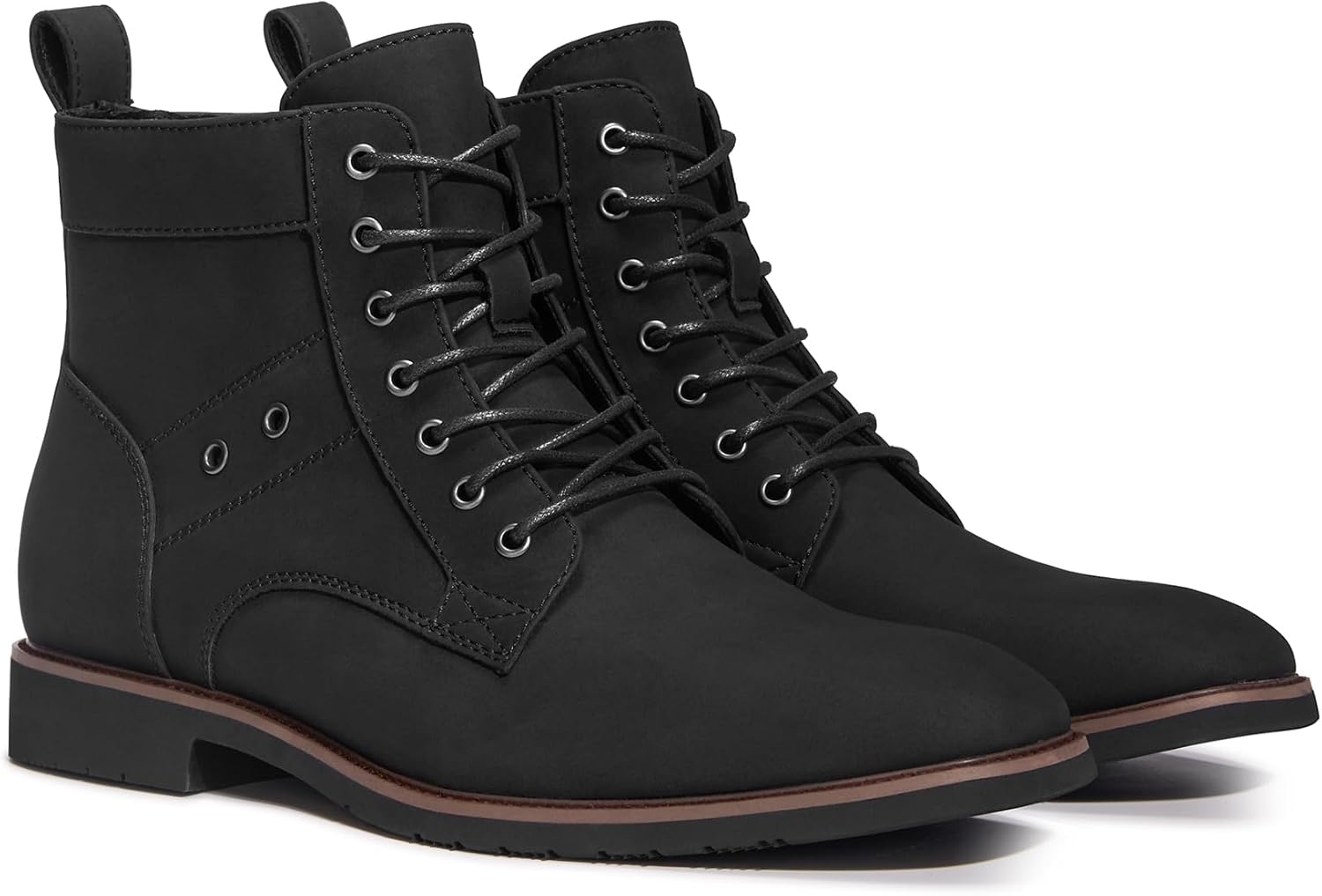 Men's Casual Derby Lace Up Boots Fashion and Comfort Ankle Boots - Image 5