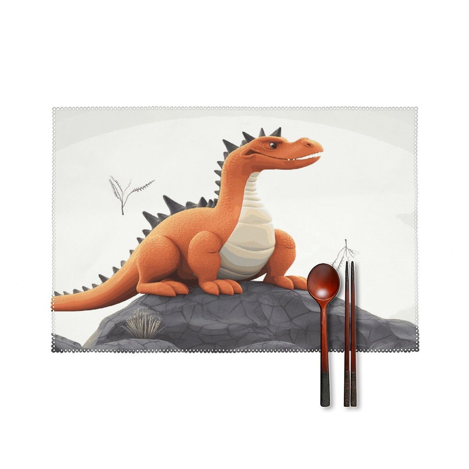 Fekiloot Style Funny Dragon Placemats Set Of 6,Table Mat