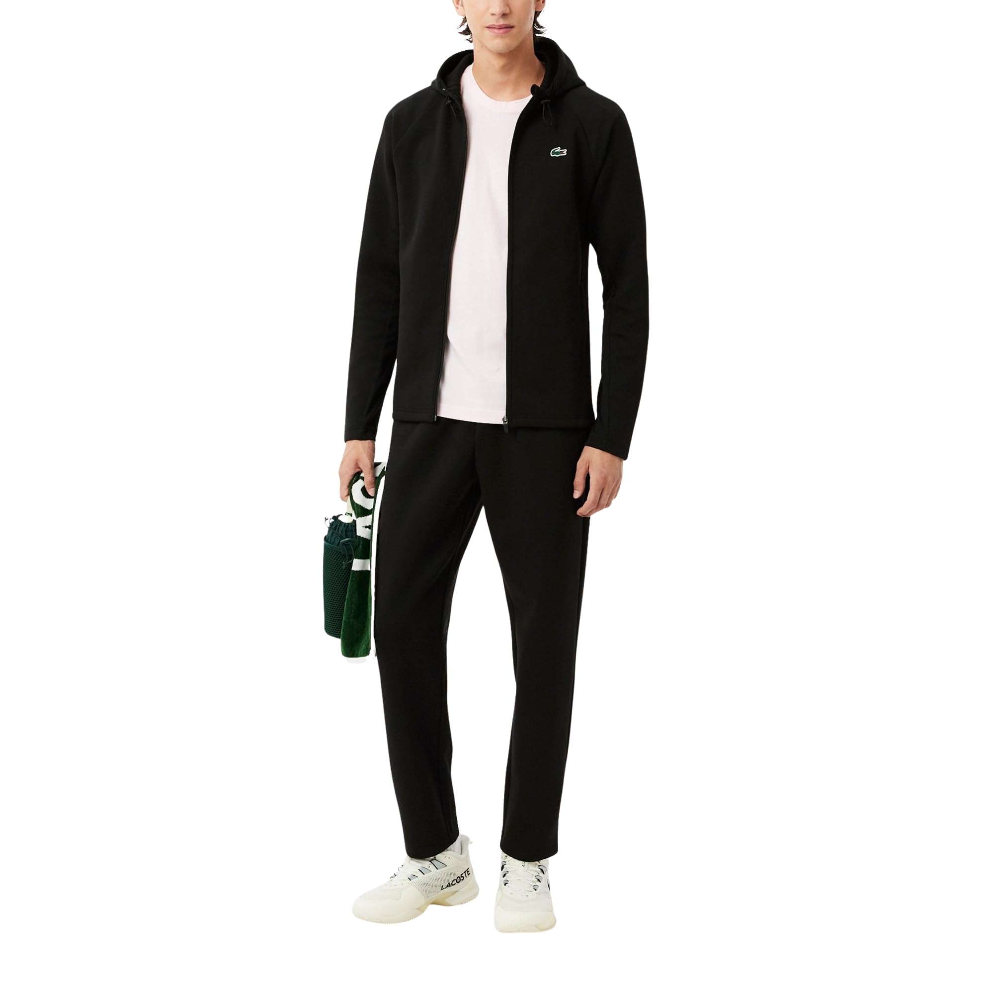 Lacoste Tennis Zip Hoodie Bluza z kapturem, Czarny/Czarny, L dla mężczyzn