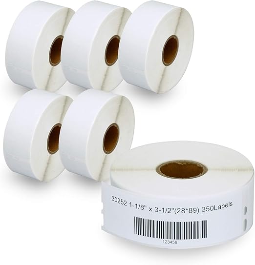 BETCKEY Compatible DYMO 30252 (11/8" x 31/2" Removable